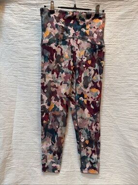 SPANX Multi-Color Camo High-Waist cropped Leggings